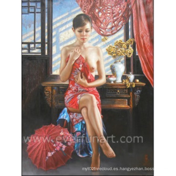 Pintura de las mujeres desnudas del cuadro de la alta calidad de China